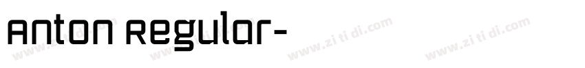 Anton Regular字体转换